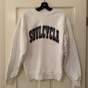SoulCycle White Crewneck Sweatshirt